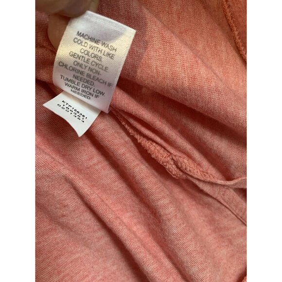 J.Jill Pure Jill Top Pink Tie Side Long Sleeve Modal Size Medium Minimalist - Picture 9 of 10